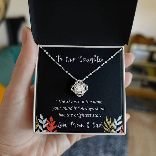 To Our Daughter Your Mind  - Love Knot Necklace🥰❤