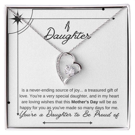 You're A Daughter To Be Proud Of - Forever Love Necklace 😘