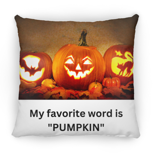 "PUMPKIN" - Small Square Pillow