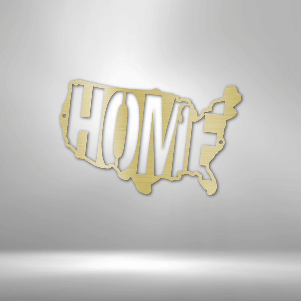 USA Home - Steel Sign