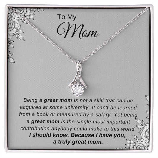A Truly Great Mom - Alluring Beauty Necklace