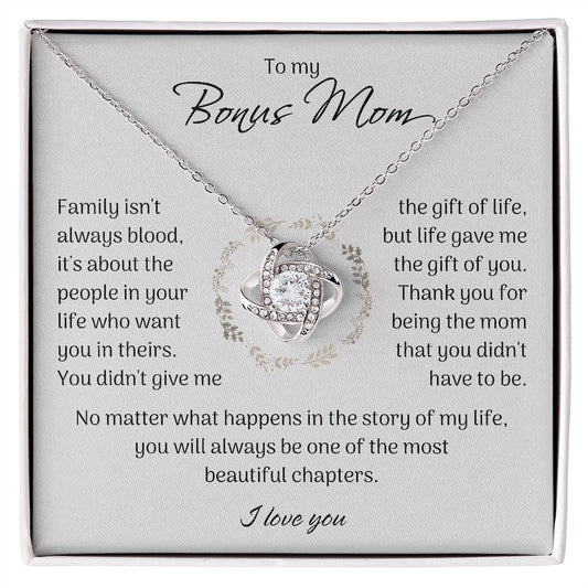 Bonus Mom - Love Knot Necklace