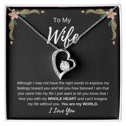 My Wife I Can't Live Without You - Forever Love Necklace❤